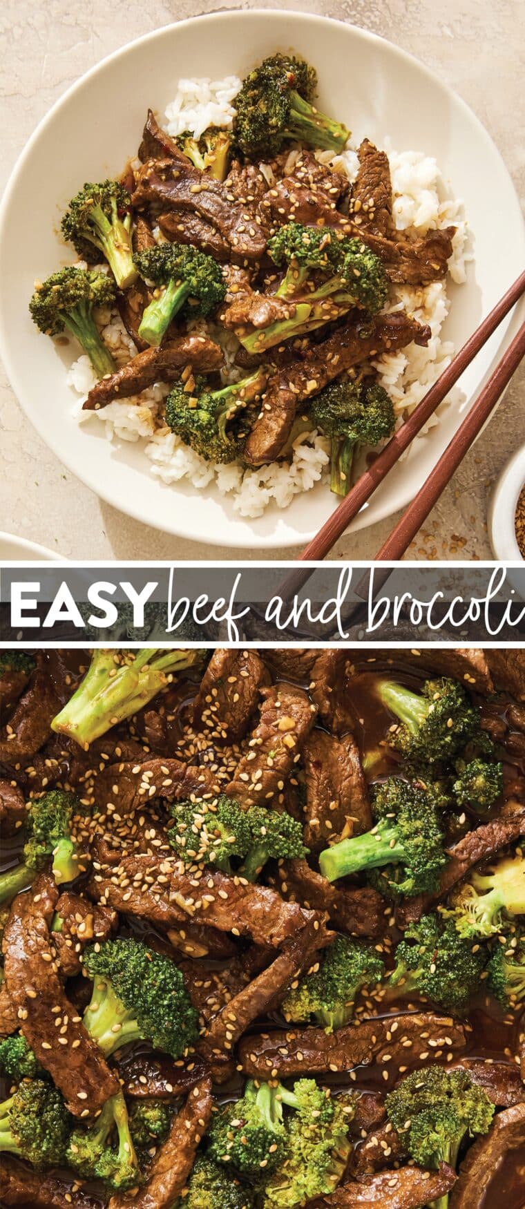 Easy Beef and Broccoli - This easy beef and broccoli is made in just 15 minutes start to finish. It's quicker, cheaper, healthier, and so much tastier than take-out