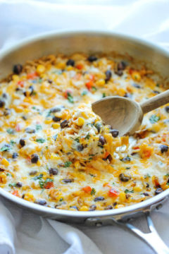 Cheesy Enchilada Rice Skillet
