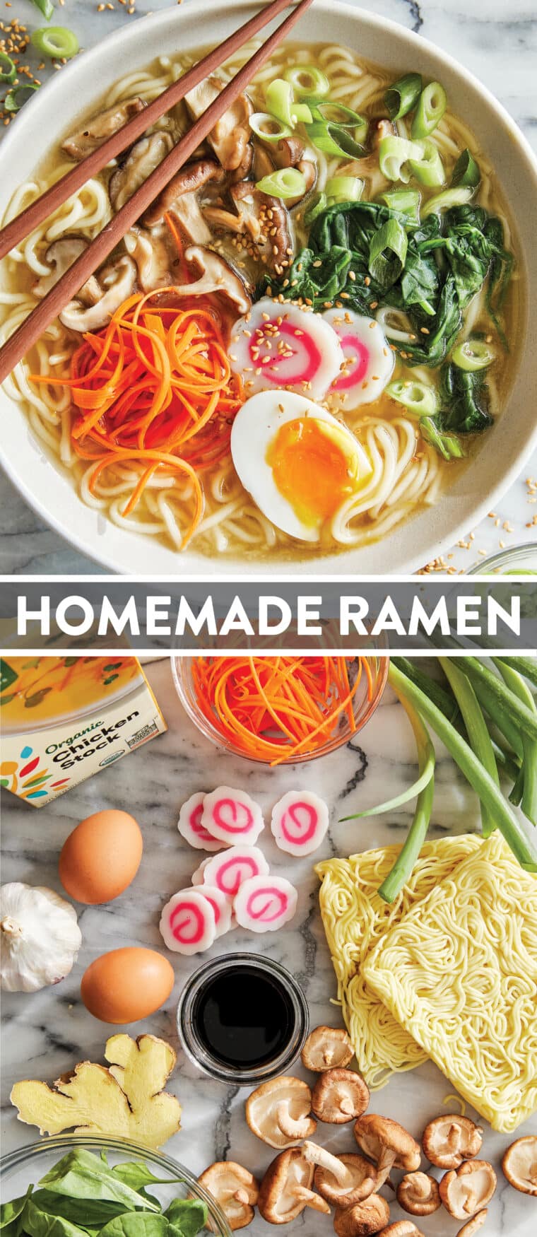 Easy Homemade Ramen - The easiest ramen you will ever make in less than 30 min! So much tastier + healthier than the store-bought version!