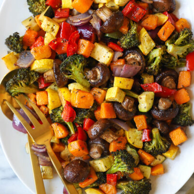 Roasted Vegetables on plate