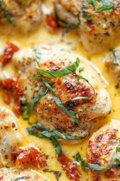 Chicken with Sun-Dried Tomato Cream Sauce