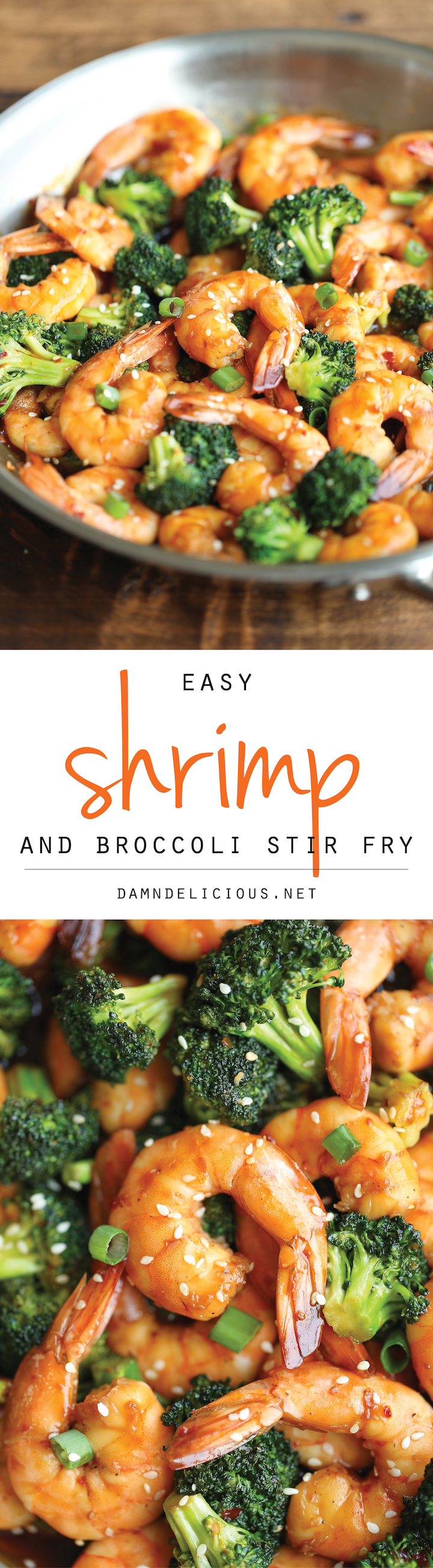 Easy Shrimp and Broccoli Stir Fry - The easiest stir fry you will ever make in just 20 min - it doesn't get easier (or quicker) than that! 287.3 calories.