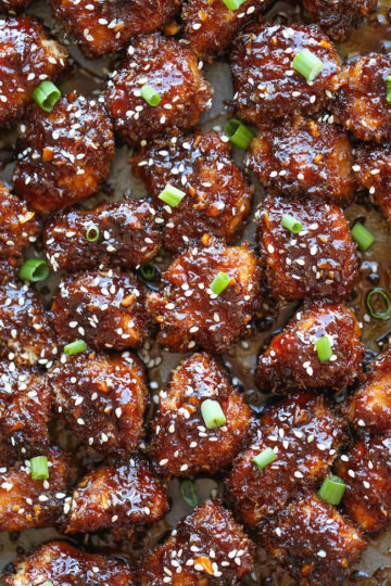 Sticky Garlic Chicken Bites