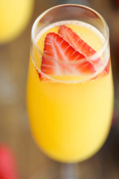 Strawberry Pineapple Mimosas