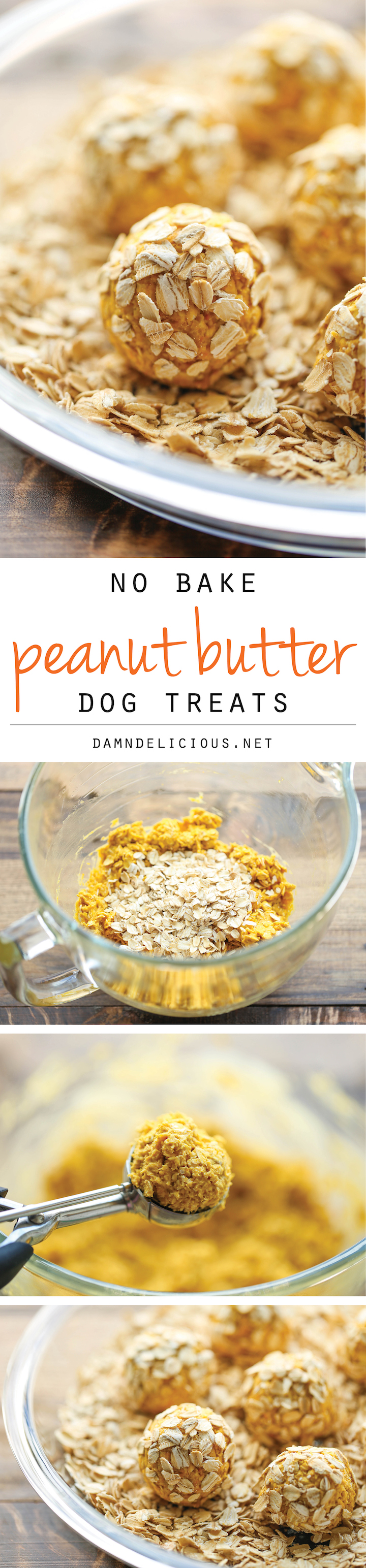 No Bake Peanut Butter Dog Treats - Easy peasy 4-ingredient treats that are sure to be your pup's favorite. And you can whip these up in just 15 min!