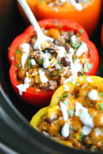 Slow Cooker Stuffed Peppers