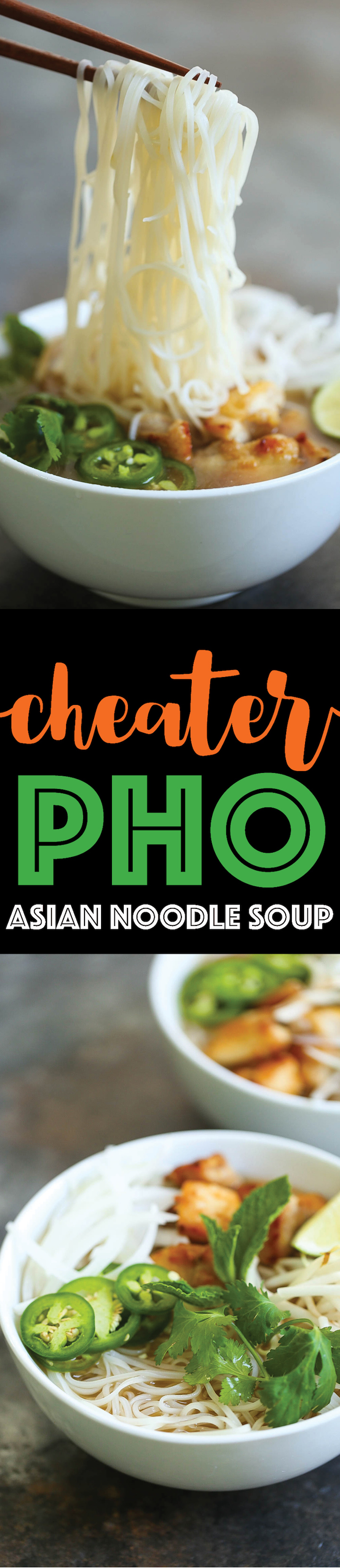 Cheater Pho (Asian Noodle Soup) - ​With this simplified version, you can have homemade pho on your table in 30 min or less. It doesn't get any easier!