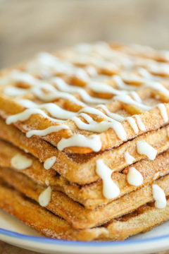 Pumpkin Churro Waffles