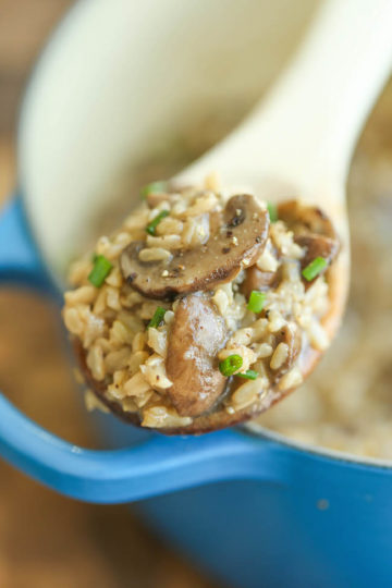One Pot Mushroom Rice