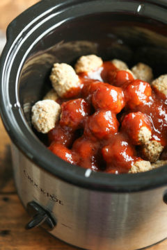 Slow Cooker Cocktail Meatballs