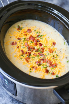 Slow Cooker Cauliflower Chowder