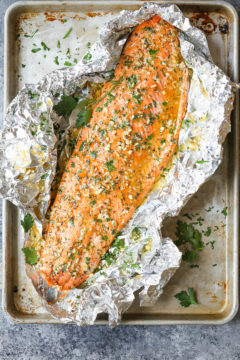 Garlic Butter Salmon in Foil