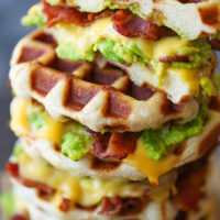 Bacon and Avocado Waffle Grilled Cheese