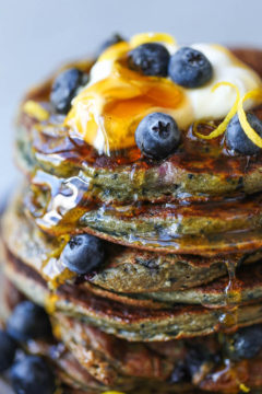 Blueberry Blender Pancakes