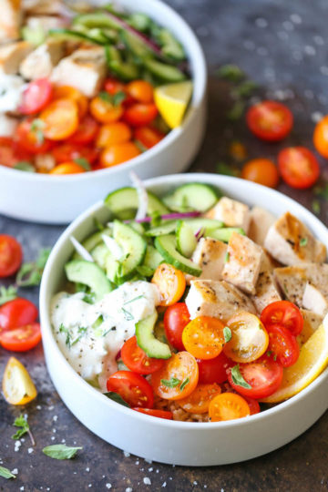Greek Chicken Meal Prep Bowls