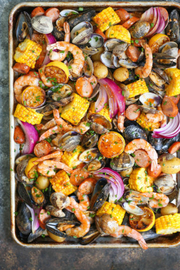 Sheet Pan Clam Bake