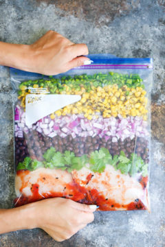 Slow Cooker Cilantro Lime Chicken (Freezer Meal)