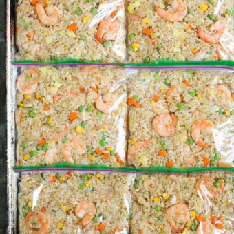 Freezer Shrimp Fried Rice