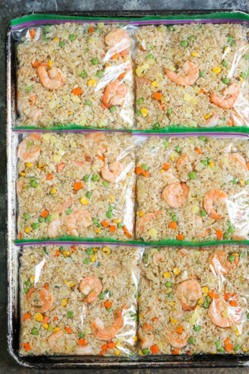 Freezer Shrimp Fried Rice
