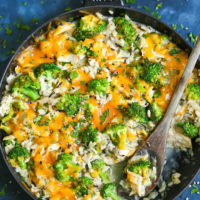 Cheesy Chicken and Broccoli Rice Casserole