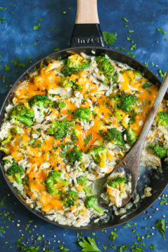 Cheesy Chicken and Broccoli Rice Casserole