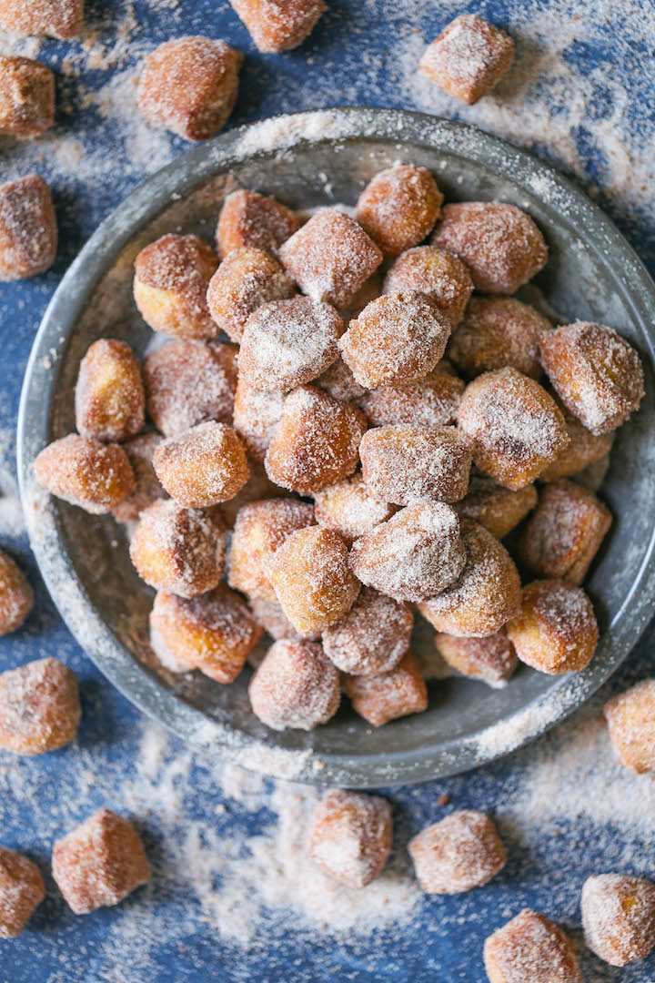 Cinnamon Sugar Pretzel Bites - The absolute quickest and easiest way to make homemade pretzel bites! No rising or kneading here! And it is the best when served warm. You cannot beat that!