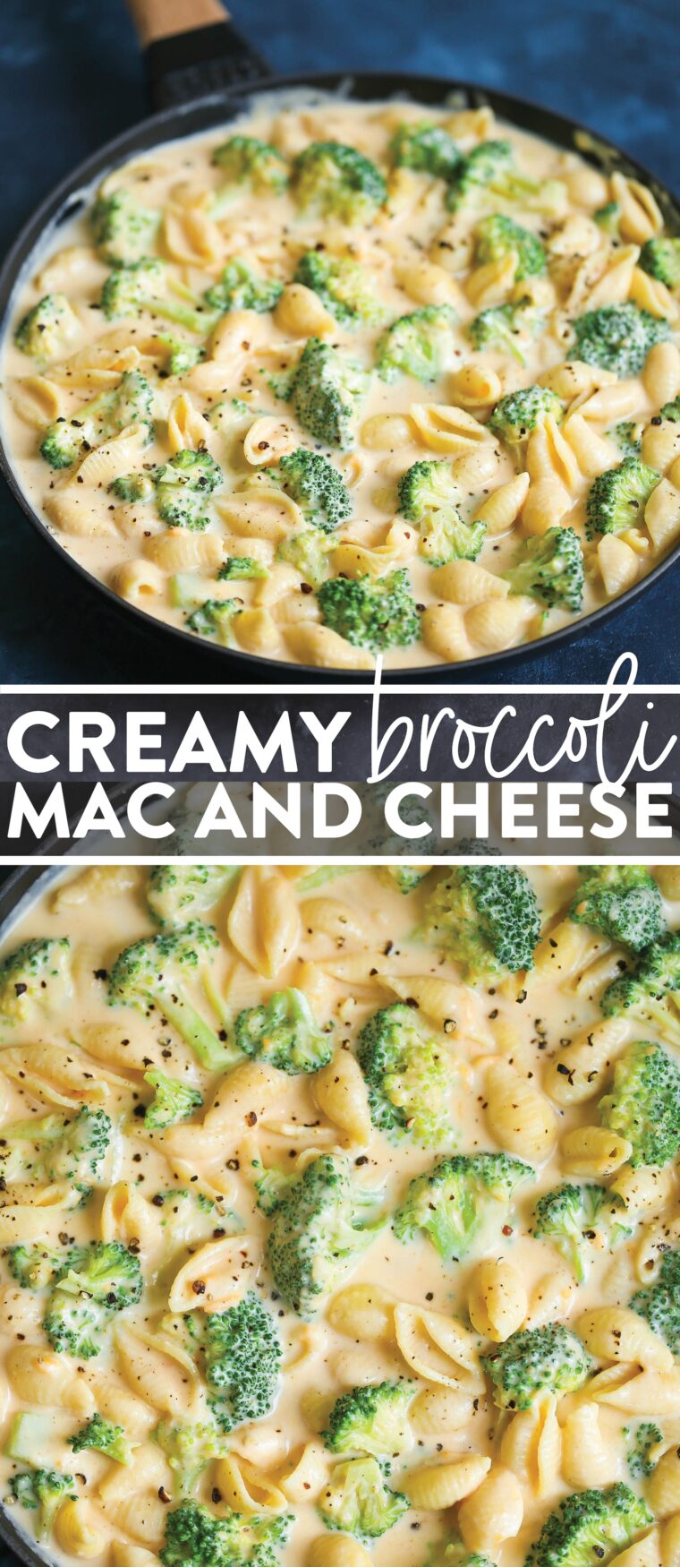 Creamy Broccoli Mac and Cheese - This easy broccoli mac and cheese is so dreamy and so creamy, made in less than 30 minutes! It's speedy comfort food with sneaked in veggies!