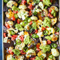 Sheet Pan Cauliflower Nachos