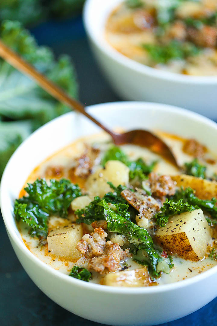 Instant Pot Olive Garden Zuppa Toscana Copycat - This copycat tastes just like the restaurant version except you can make it in the pressure cooker. It is unbelievably easy and effortless - anyone can make it! It is basically fool-proof. Promise!