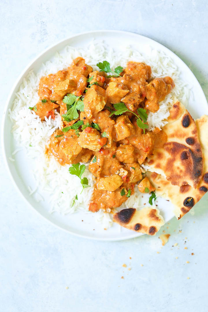 Instant Pot Butter Chicken - Yes, you can EASILY make restaurant-quality butter chicken right in your pressure cooker! The flavors are amazing and the chicken is perfectly melt-in-your-mouth tender! Serve with rice and naan for the best home-cooked meal ever.