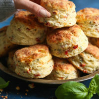 Sun Dried Tomato Parmesan Biscuits