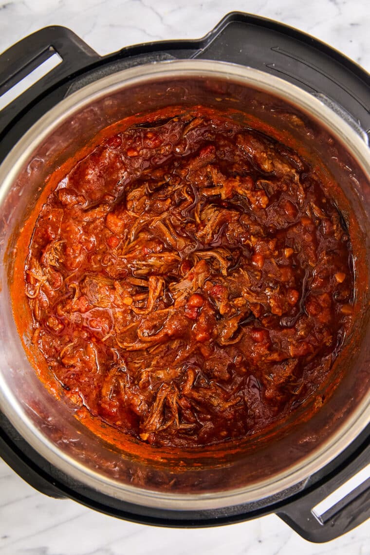 Instant Pot Ragu - The best beef ragu you can make in just a fraction of the time! And the beef is just melt-in-your-mouth, fall apart tender!