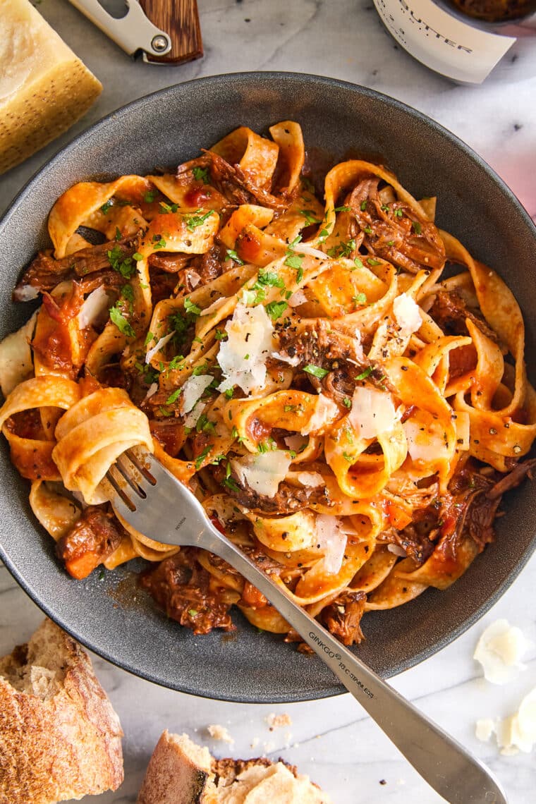 Instant Pot Ragu - The best beef ragu you can make in just a fraction of the time! And the beef is just melt-in-your-mouth, fall apart tender!