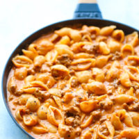 Creamy Beef and Shells