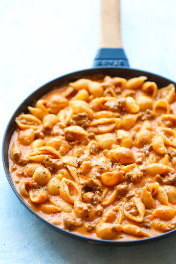 Creamy Beef and Shells