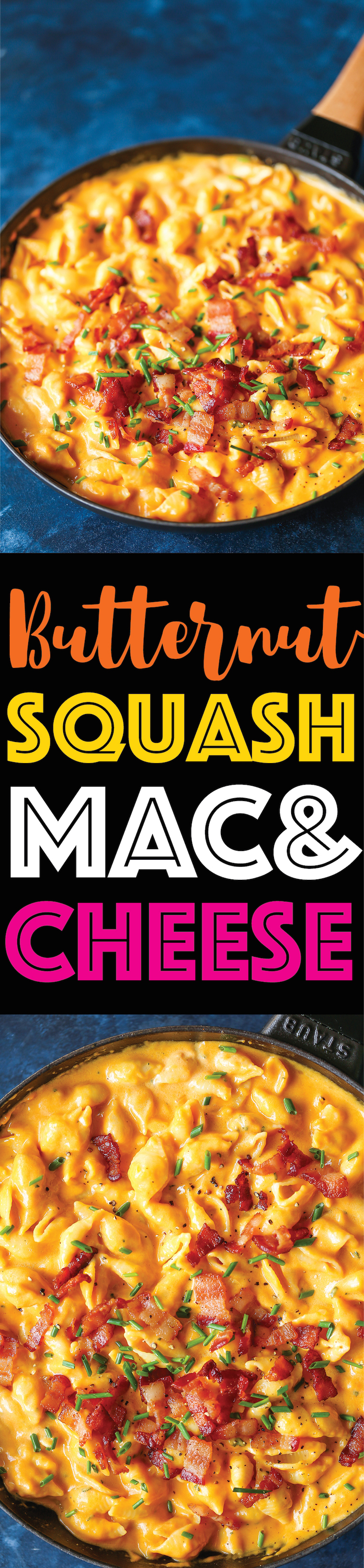 Butternut Squash Mac and Cheese - Mac and cheese at it's finest! So creamy, so rich + so amazing yet it's so much healthier than traditional mac and cheese!