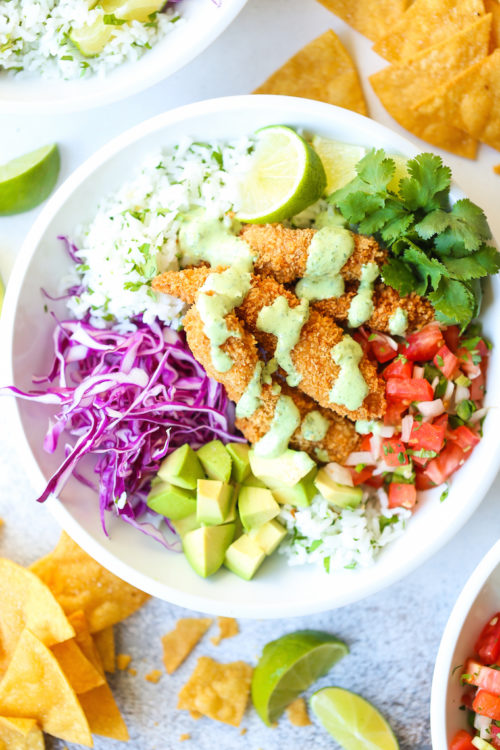 Fish Taco Bowls Recipe - Damn Delicious