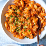 Creamy Red Pepper Shells