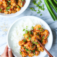 Orange Cauliflower Bowls