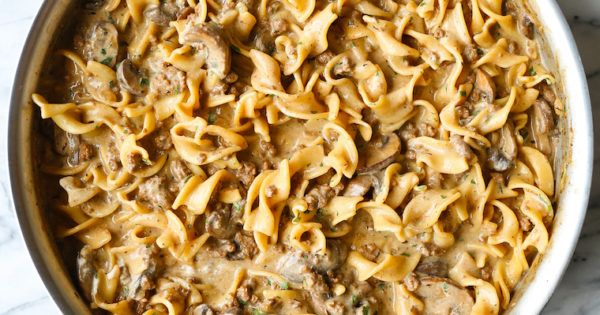 One Pot Beef Stroganoff