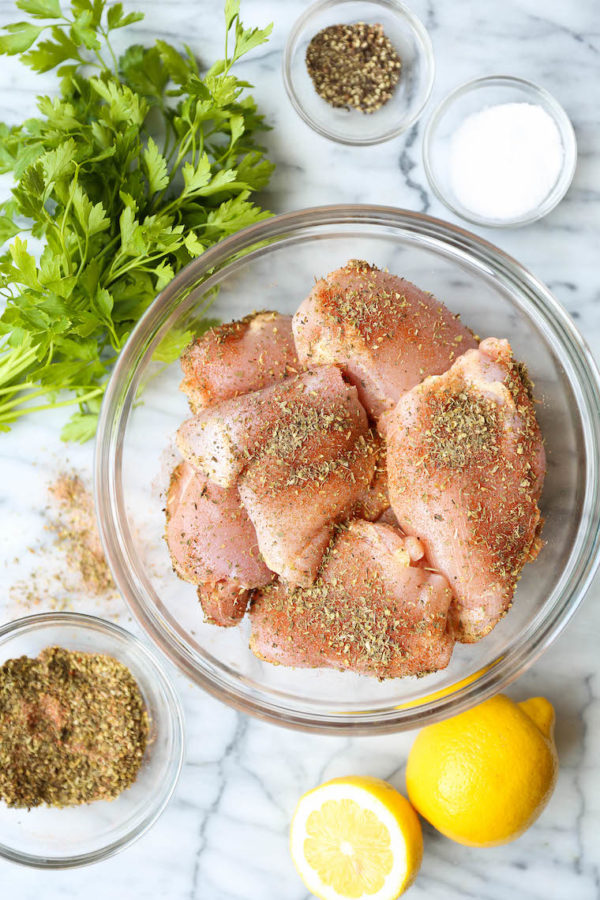 Grilled Greek Chicken Salad - Damn Delicious