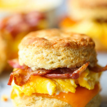 Make Ahead Breakfast Biscuit Sandwiches