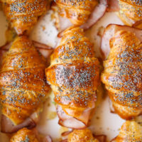 Baked Ham and Cheese Croissants