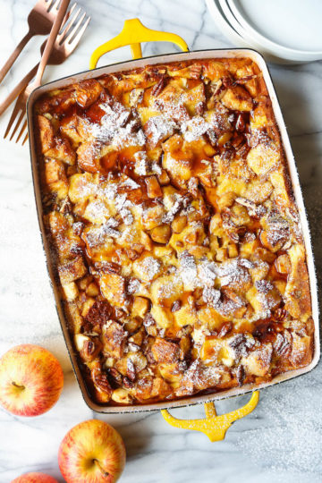 Overnight Cinnamon Apple French Toast Bake