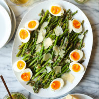 Roasted Asparagus with Parmesan and Soft-Boiled Eggs