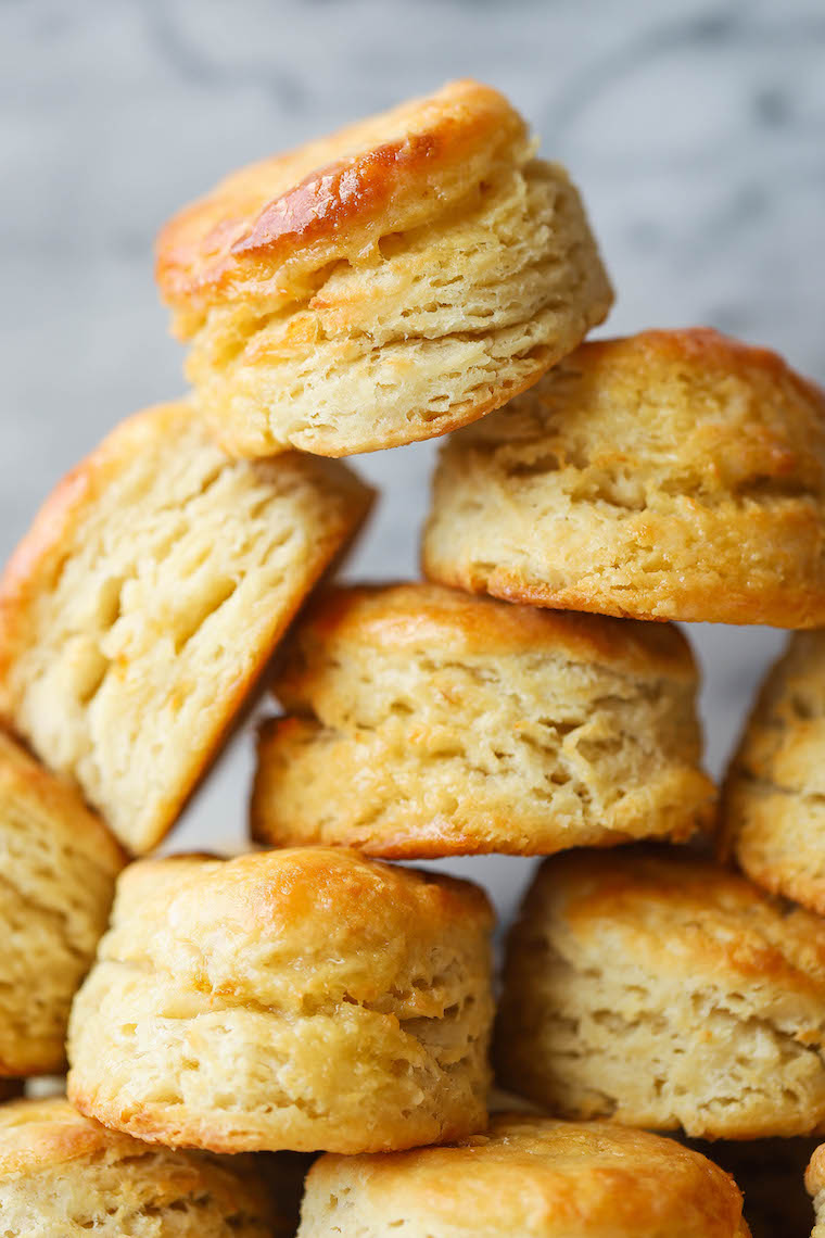 Sourdough Biscuits - Use up your "discarded" starter in these EPIC biscuits! With that sourdough tang, these biscuits are so flaky, so butter + so so good.