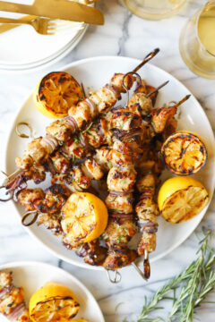 Lemon Garlic Chicken Kabobs