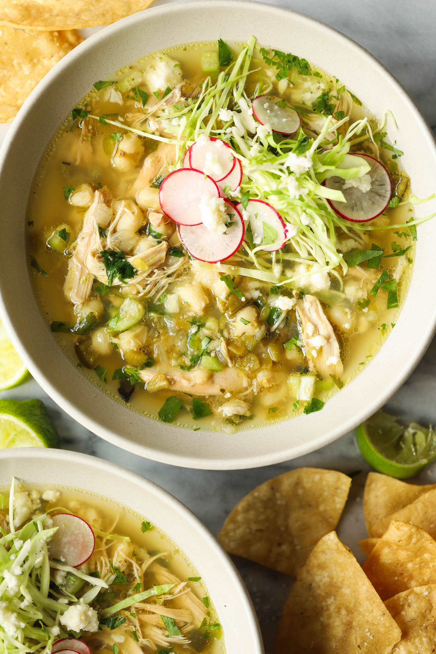 Slow Cooker Chicken Posole from Damn Delicious