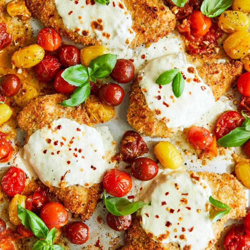 Sheet Pan Chicken Parmesan