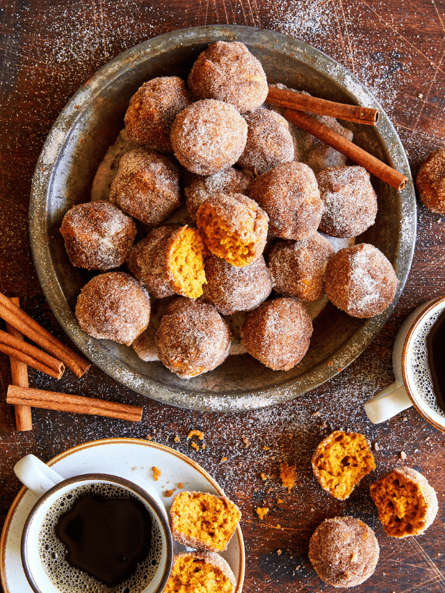 Pumpkin Donut Holes